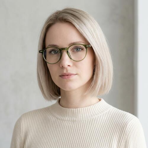 Ogden Green Round Glasses
