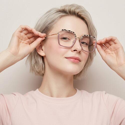 Lizzie Brown Square Glasses