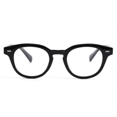 Daisy Schwarze Runde Brille