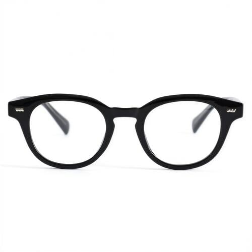 Daisy Schwarze Runde Brille