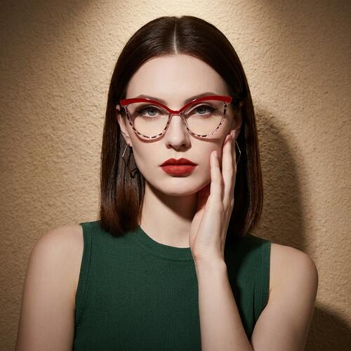 Bing Red Cat Eye Glasses