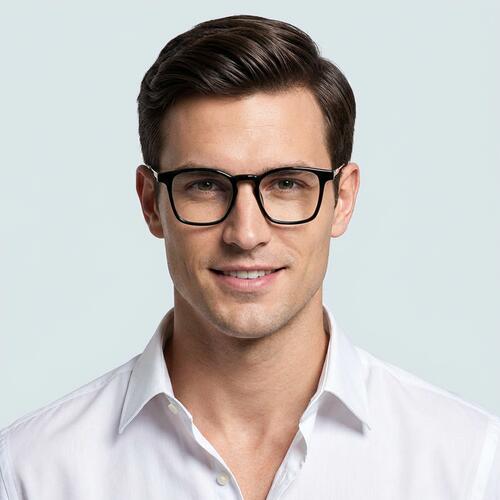 Macadam Black Square Glasses