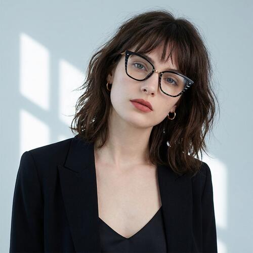Daphne Occhiali Cat Eye Neri