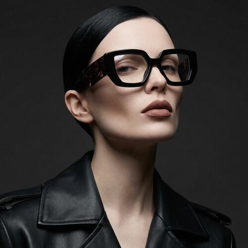 Ceolin Black Rectangle Glasses