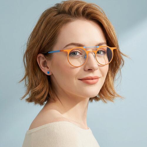 Woolley Gafas Aviador Naranjas