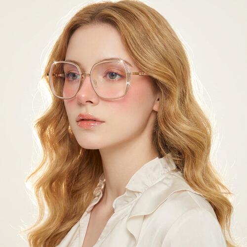 Oliver Lunettes Géométriques Beiges