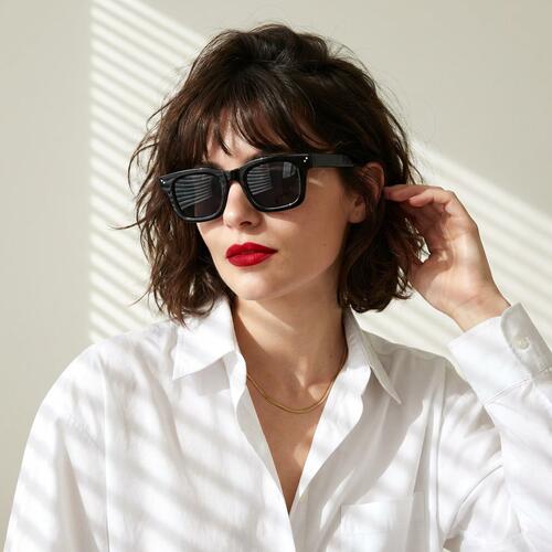 Audrey Gafas de sol Cuadradas Negras