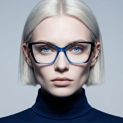 Whitehea Blue Cat Eye Glasses