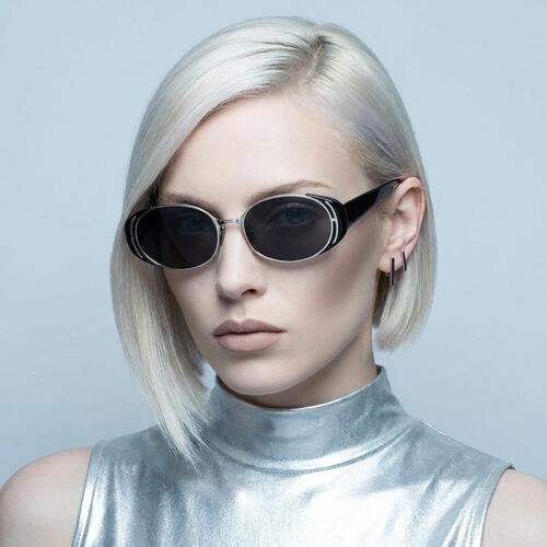 Lewis Lunettes de soleil Ovales Noires