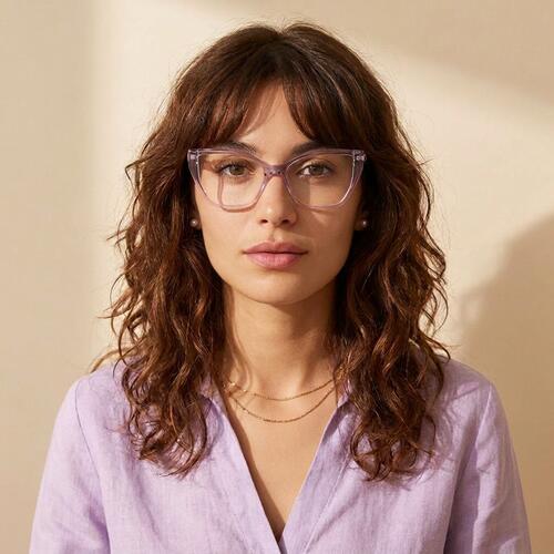 Ernestine Gafas Cat Eye Moradas