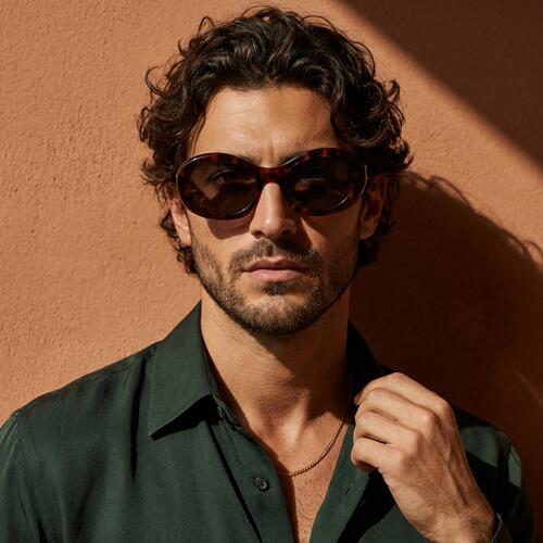 Ward Tortoise Oval Sunglasses