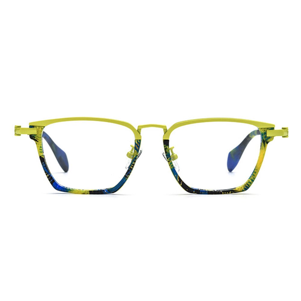 Archibald Yellow Rectangle Glasses