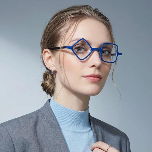Van Blue Square Glasses