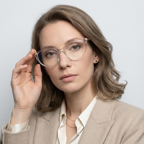 Bray Clear Cat Eye Glasses