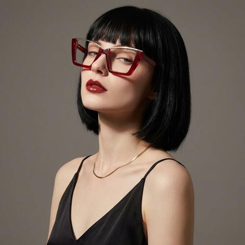 Johnson Gafas Cat Eye Rojas