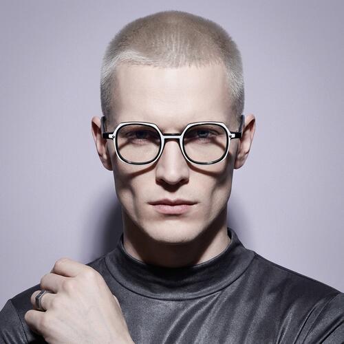Violae Black Square Glasses