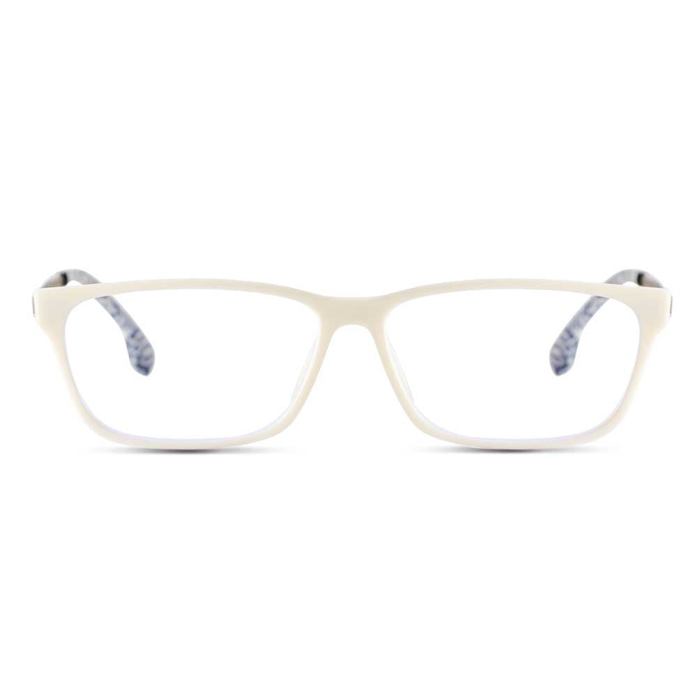 Eddie White Rectangle Glasses