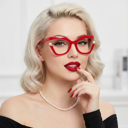 Halona Red Cat Eye Glasses