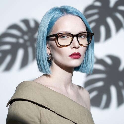 Hughes Havanna Rechteckige Brille