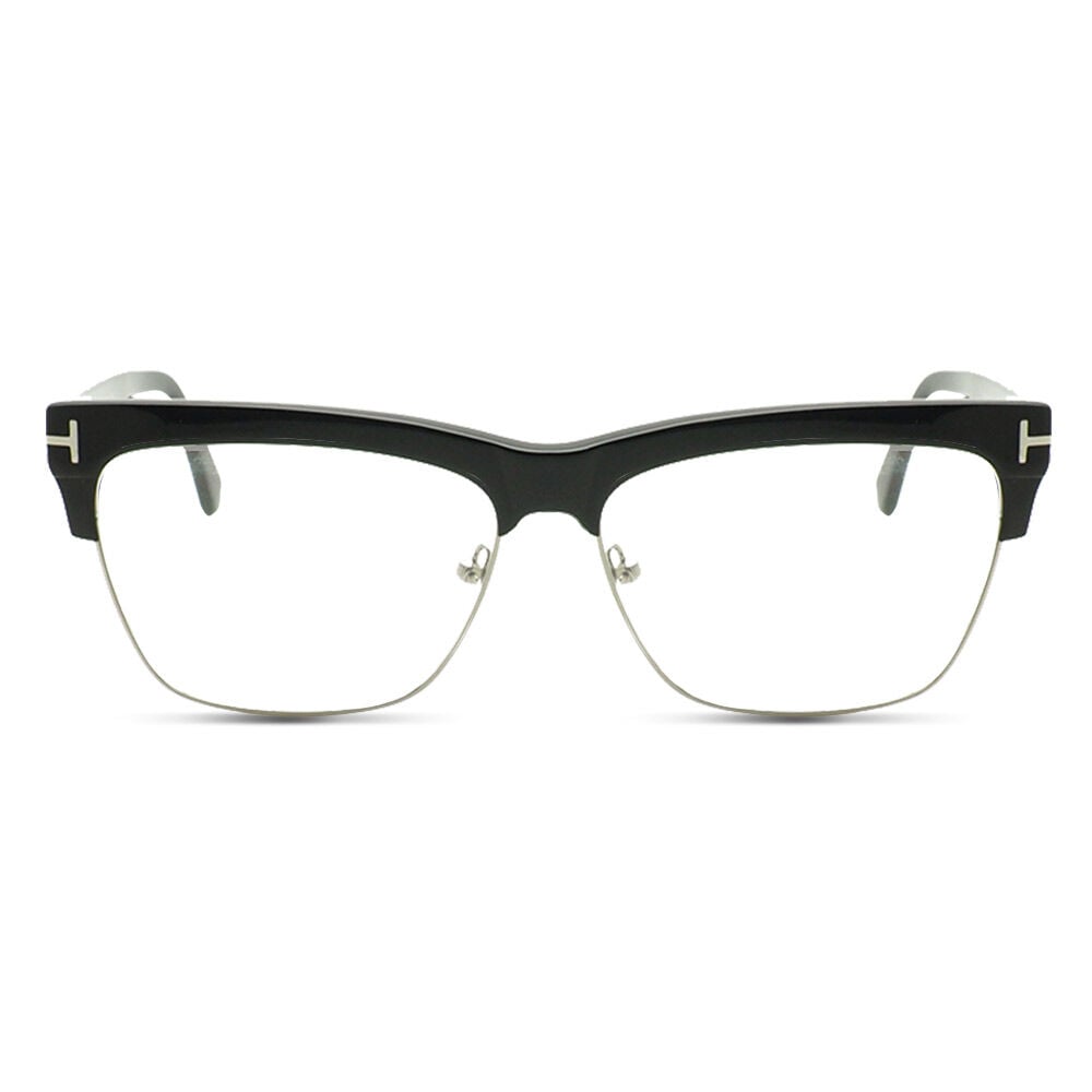 Theresqe Schwarze Browline Brille