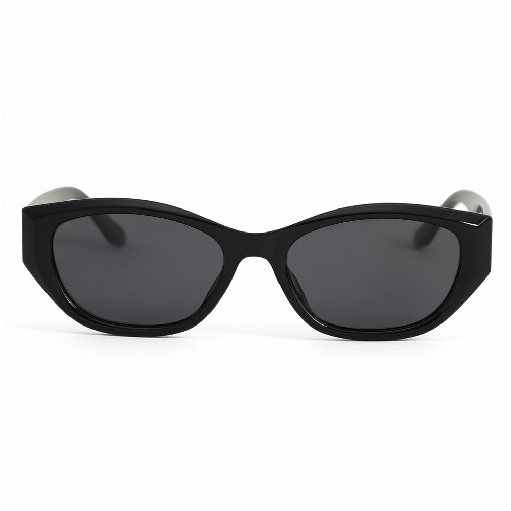Isaac Schwarze Rechteckige Sonnenbrille