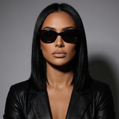 Sandy Gafas de sol Cat Eye Negras