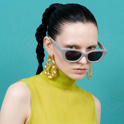 Aaron Graue Cat Eye Sonnenbrille