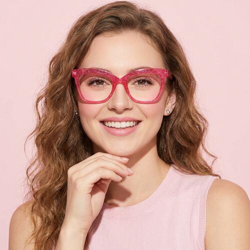 Brook Gafas Cuadradas Rosas