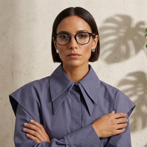 Martin Black Square Glasses