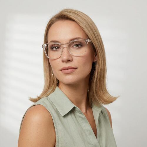 Bowman Clear Square Glasses