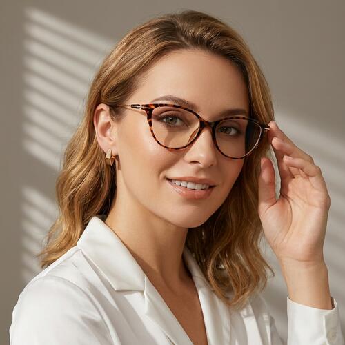 Josephine Havanna Cat Eye Brille