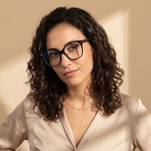 Ellison Black Square Glasses