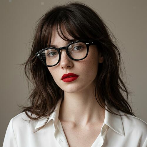 Sandy Gafas Cuadradas Negras