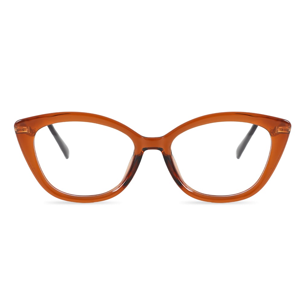 Bertina Brown Cat Eye Glasses