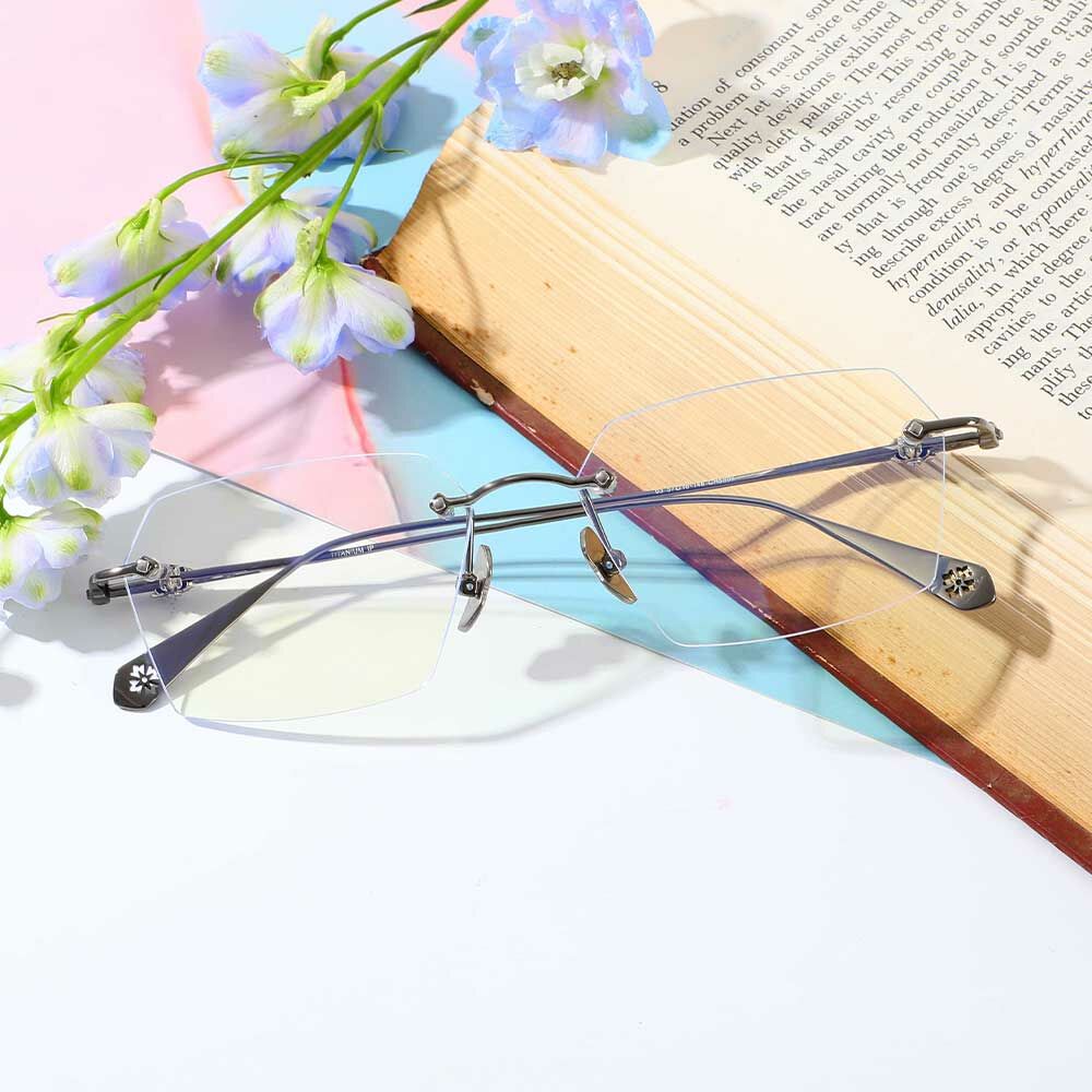 Montague Gafas Rectangulares Grises