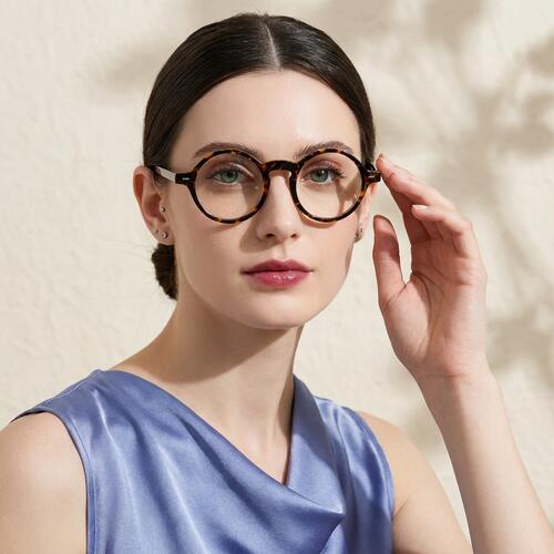 Aurora Tortoise Round Glasses
