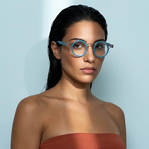 Harrison Gafas Redondas Azules