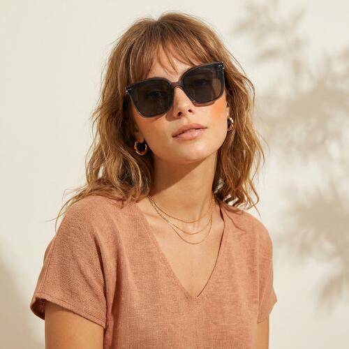 Alexander Gray Square Sunglasses