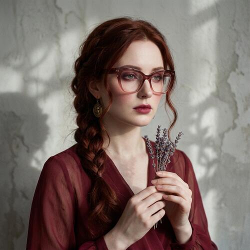 Elfin Red Cat Eye Glasses