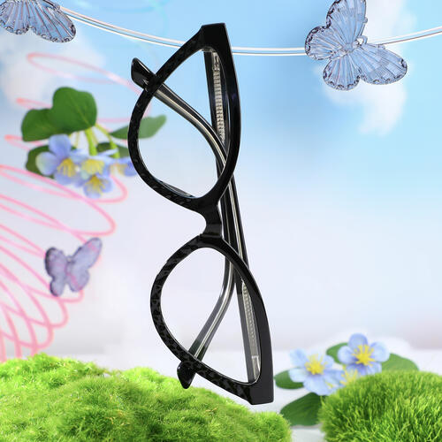 Abigail Black Cat Eye Glasses