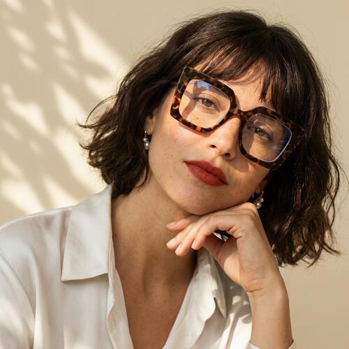 Leah Gafas Cuadradas Carey