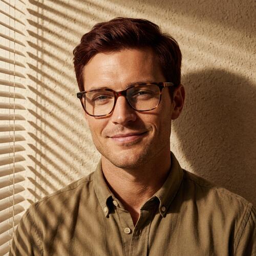 Josephine Tortoise Square Glasses