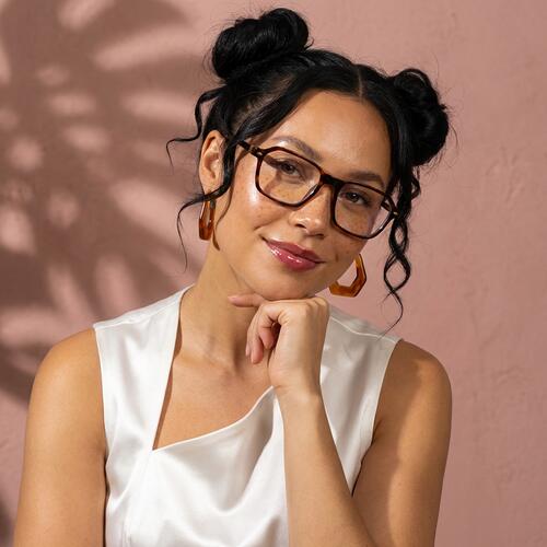 Gresham Havanna Rechteckige Brille