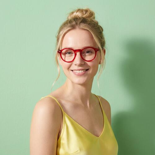 Chloe Gafas Redondas Rojas
