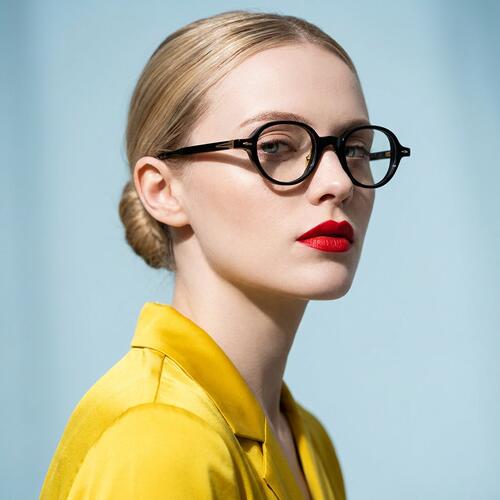 Oriel Gafas Redondas Negras