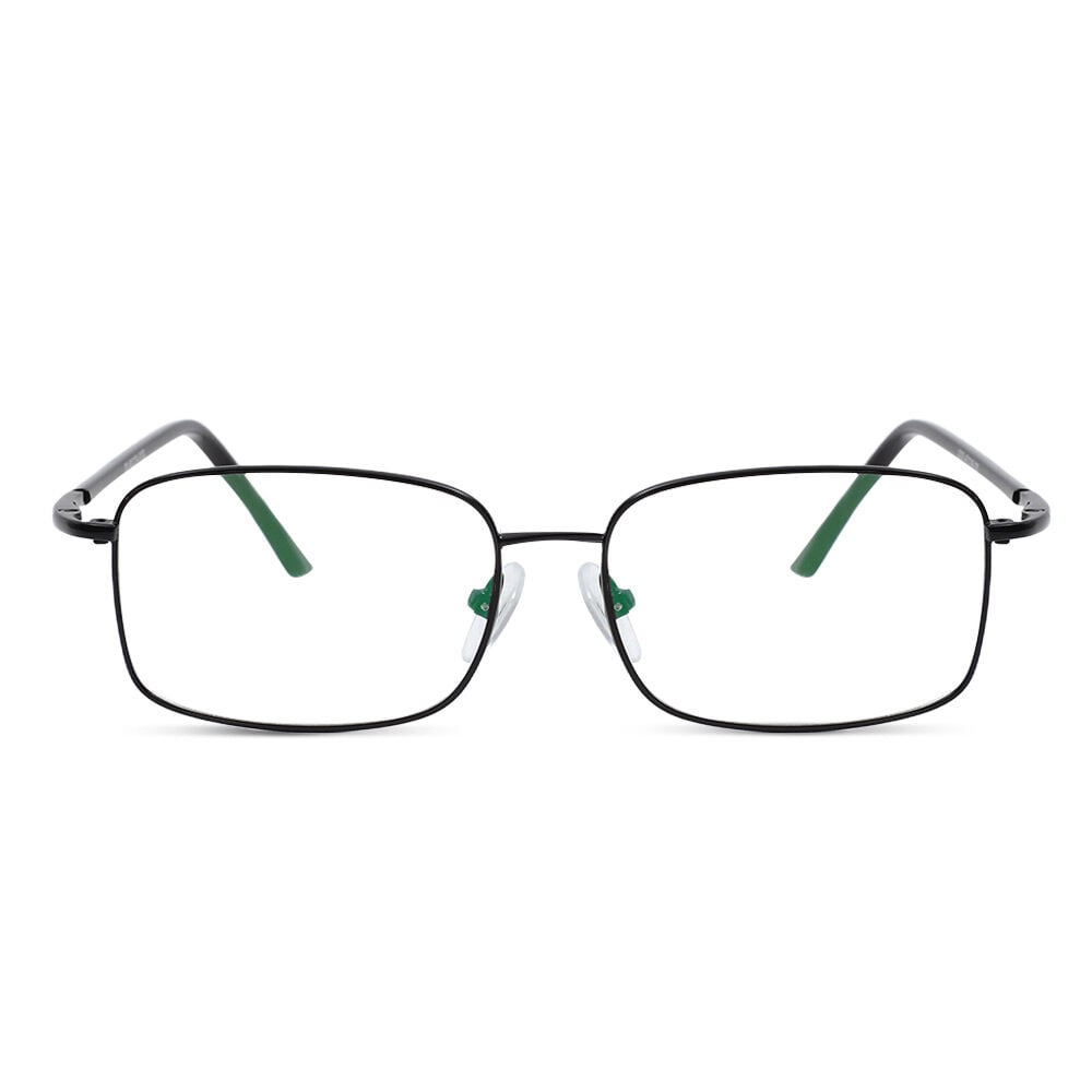 Rosa Schwarze Rechteckige Brille
