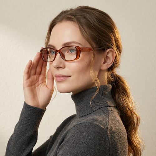 Moira Brown Rectangle Glasses