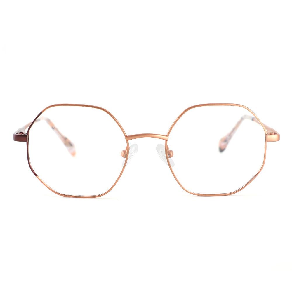 Bruce Orange Geometrische Brille