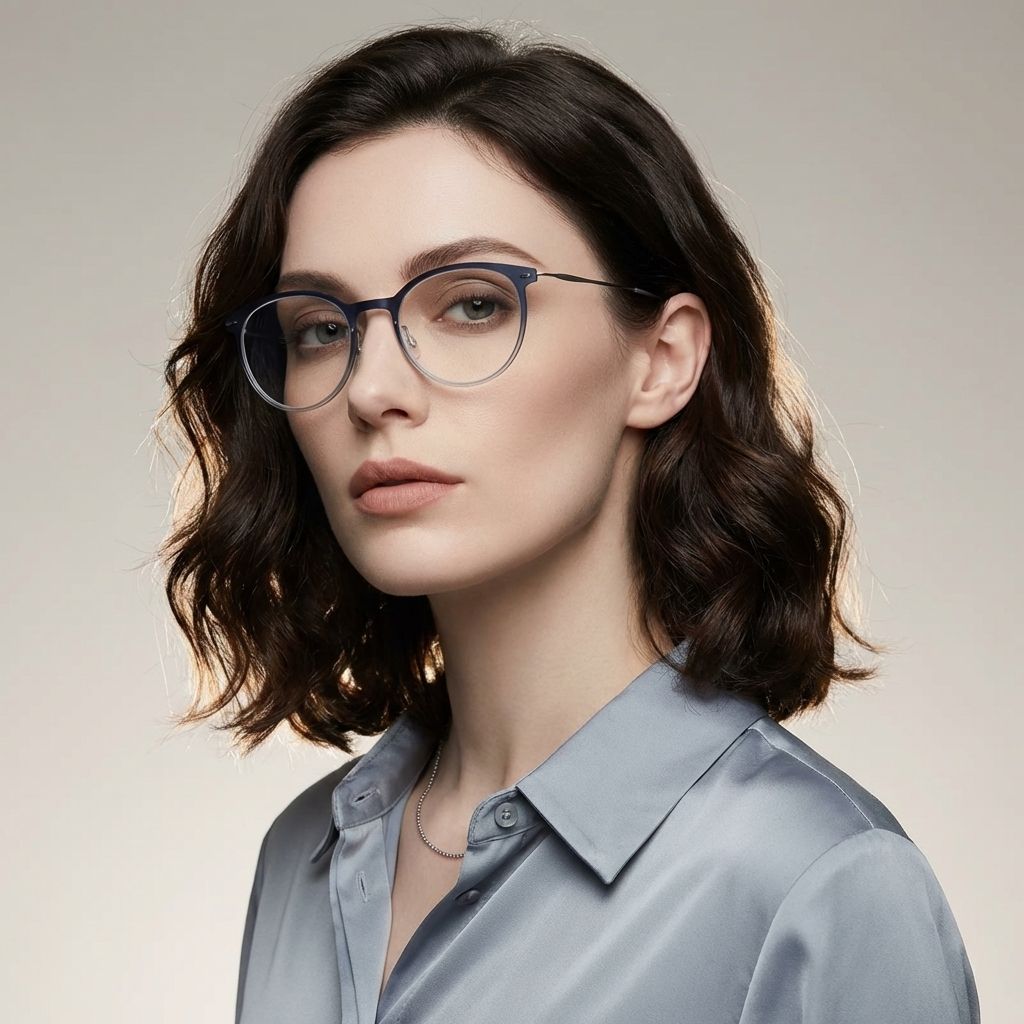Jordan Blaue Runde Brille