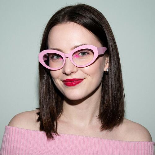 Jemima Pink Cat Eye Glasses